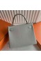 Kelly Togo Ck80 Pearl grey Silver Hardware 25cm Volledig Handgemaakt Phw