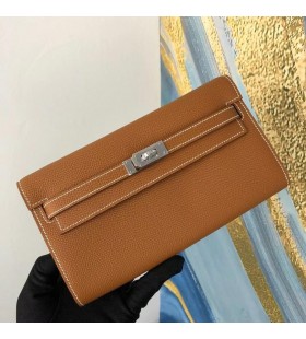 Kelly woc epsom ck37 Goud bruin zilver Hardware Volledig Handgemaakt