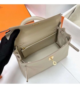 Kelly Swift Ck10 Romige Witte Goud Hardware Ghw 25cm Volledig Handgemaakt