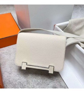 Geta Chevre I2 Romig Wit Zilver Hardware Phw 20cm Volledig Handgemaakt