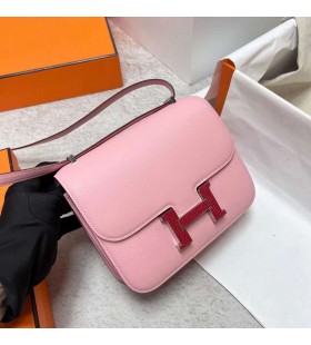 Constance Swift 3Q Roze Hagedis gesp Zilver Hardware Phw 18cm Volledig Handgemaakt