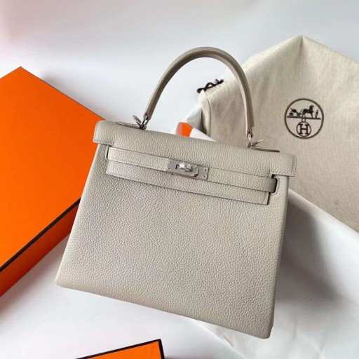 Kelly Togo Ck80 Pearl harmaa Hopea Laitteisto Phw 25cm Koko Käsintehty