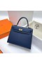 Kelly Epsom Ck73 Gem Blue Gold Laitteisto Ghw 25cm Koko Käsintehty
