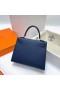 Kelly Epsom Ck73 Gem Blue Gold Laitteisto Ghw 25cm Koko Käsintehty
