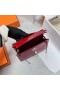 Mini Kelly Pochette Kiiltävä Alligaattori krokotiili Ck95 Ferrari punainen Hopea Laitteisto Phw 22cm Koko Käsintehty