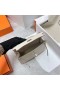 Mini Kelly Pochette Swift-Ck10 Kermainen Valkoinen Hopea Laitteisto Phw 22cm Koko Käsintehty