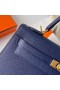 Kelly Epsom Ck73 Gem Blue Gold Laitteisto-25cm Koko Käsintehty Ghw