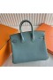 Birkin Togo 7G indigo syaani Nousi Kultaa Laitteisto-25cm Koko Käsintehty Rghw