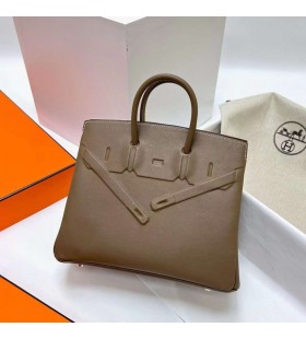 Birkin Varjo Swift Ck18 Etoupe Harmaa Hopea Laitteisto Phw 25cm Koko KÃ¤sintehty