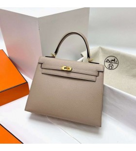 Kelly Epsom 2S Valo Khaki Kultaa Laitteisto Ghw 25cm Koko Käsintehty