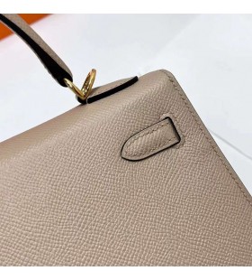 Kelly Epsom 2S Valo Khaki Kultaa Laitteisto Ghw 25cm Koko Käsintehty