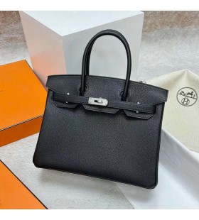 Birkin Togo Ck89 Musta Hopea Laitteisto Phw 30cm TÃ¤ysin KÃ¤sintehty