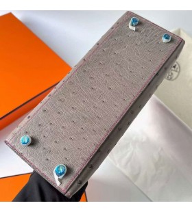 Kelly Strutsi M8 gris ashpite & E5 Nousi Punainen Kulta Laitteisto-Ghw 25cm Koko Käsintehty