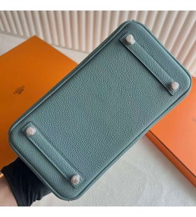 Birkin Togo 7G indigo syaani Nousi Kultaa Laitteisto-25cm Koko KÃ¤sintehty Rghw