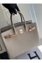 Birkin togo ck81 Gris gris Rose d'or Matériel de 35cm à Plein fait à la Main