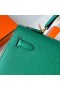 Kelly Epsom U4 Velours vert Matériel d'Or Ghw 25cm à Plein fait à la Main