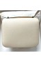 Constance Epsom I2 Blanc crème en métal Argenté Phw 18cm Plein fait à la Main
