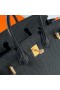 Birkin Matte Crocodile Porosus Ck89 Or Noir Matériel Ghw 25cm à Plein fait à la Main