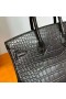 Birkin Mat Alligator crocodile Ck89 Or Noir Matériel 25cm Pleine Main Ghw
