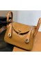 Mini Lindy Touch Swift & Mat Alligator Ck37 Or Brun Argent Matériel 19cm Pleine Main Phw