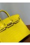 Birkin Mat Alligator M9 Calendula Or jaune Matériel 25cm Pleine Main Ghw