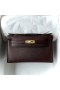 Mini Kelly Pochette d'Epsom 0G rouge violacé Matériel d'Or 22 cm Pleine Main Ghw