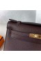 Mini Kelly Pochette d'Epsom 0G rouge violacé Matériel d'Or 22 cm Pleine Main Ghw