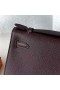 Mini Kelly Pochette d'Epsom 0G rouge violacé Matériel d'Or 22 cm Pleine Main Ghw