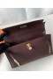 Mini Kelly Pochette d'Epsom 0G rouge violacé Matériel d'Or 22 cm Pleine Main Ghw