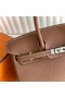 Birkin Togo Ck37 Or Brun Argent Matériel 25cm Pleine Main Phw