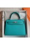 Kelly Epsom U1 Vérone vert Argent Matériel 25cm Pleine Main Phw