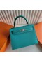 Kelly Epsom U1 Vérone vert Argent Matériel 25cm Pleine Main Phw