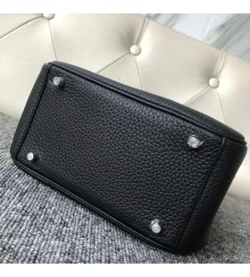 Mini Lindy Clemence Ck89 Noir Argent Mat&Atilde;&copy;riel 19cm Plein fait &Atilde;&nbsp; la Main