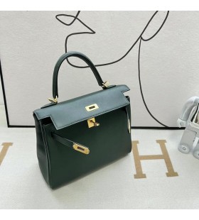 Kelly Swift 6O CyprÃ¨s vert MatÃ©riel d'Or GHW 25cm Ã  Plein fait Ã  la Main