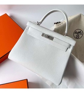 Kelly Clemence TC 01 Blanc Pur Argent Matériel Phw 25cm à Plein fait à la Main