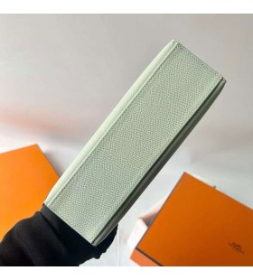 Kelly Pochette d'Epsom 0 Light Vert Argent Matériel 22cm Pleine Main Phw