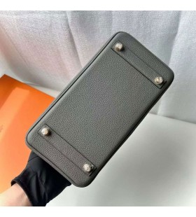 Birkin Togo 0L gris moyen MatÃ©riel d'Or 25cm Pleine Main Ghw