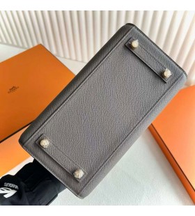 Birkin Sellier Epsom 8F Deep Gris MatÃ©riel d'Or 25cm Pleine Main Ghw