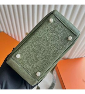 Sacs Lindy Mini Clemence V6 Jungle vert Matériel d'Or 19cm Pleine Main Ghw