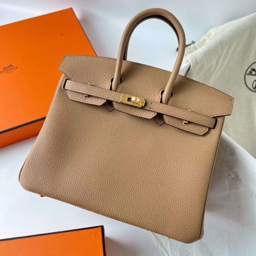 Birkin Togo 0M Tee-Khaki-Gold-Hardware-Ghw 25cm Volle Handgemachte