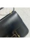 Konstanz Boxcalf ck89 Noir Black Lizard Schnalle Gold Hardware GHW 18cm Volle Handgemachte