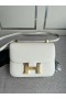 Konstanz NEUE monolage Epsom Ck10 Cremig weiß-Gold-Hardware-24cm Volle Handgemachte