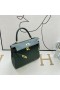 Kelly Swift 6O Cypress green Gold Hardware GHW 25cm Volle Handgemachte