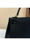 Kelly Epsom Ck89 Schwarz-Gold-Hardware-25cm Volle Handgemachte Ghw