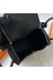 Mini-Lindy Clemence Ck89 Schwarz Silber Hardware-19cm Voll Handgemachte Phw