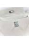 Kelly Wildleder Ck10 Cremig Weiß 28cm Siver Hardware Voll Handgemachte Phw