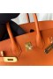 Birkin Epsom Ck93 Orange Gold Hardware 25cm Volle Handgemachte Ghw