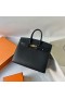 Birkin Sellier Epsom Ck89 Schwarz-Gold-Hardware-25cm Volle Handgemachte Ghw