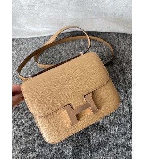 Constance Epsom Tee-Farbe Rose Gold Hardware 18cm Volle Handgemachte
