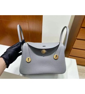 Lindy Clemence 0L Licht Grau Gold-Hardware-26cm Volle Handgemachte